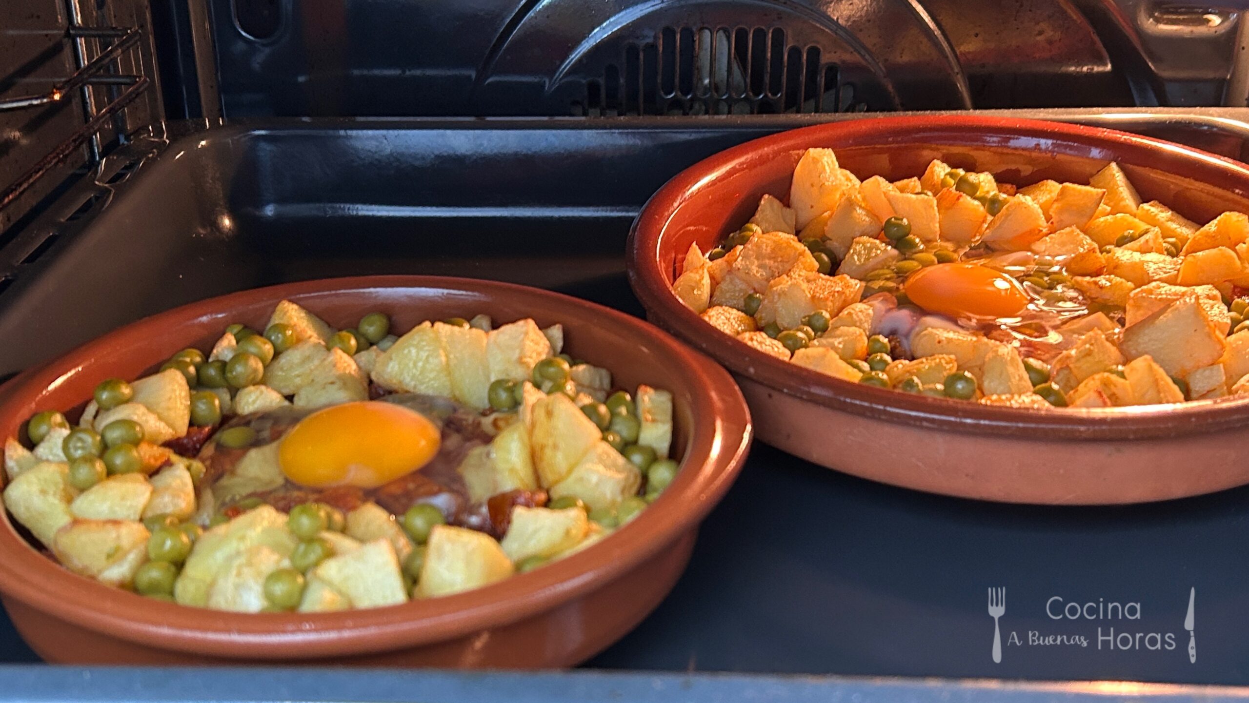 Huevos a la flamenca en el horno