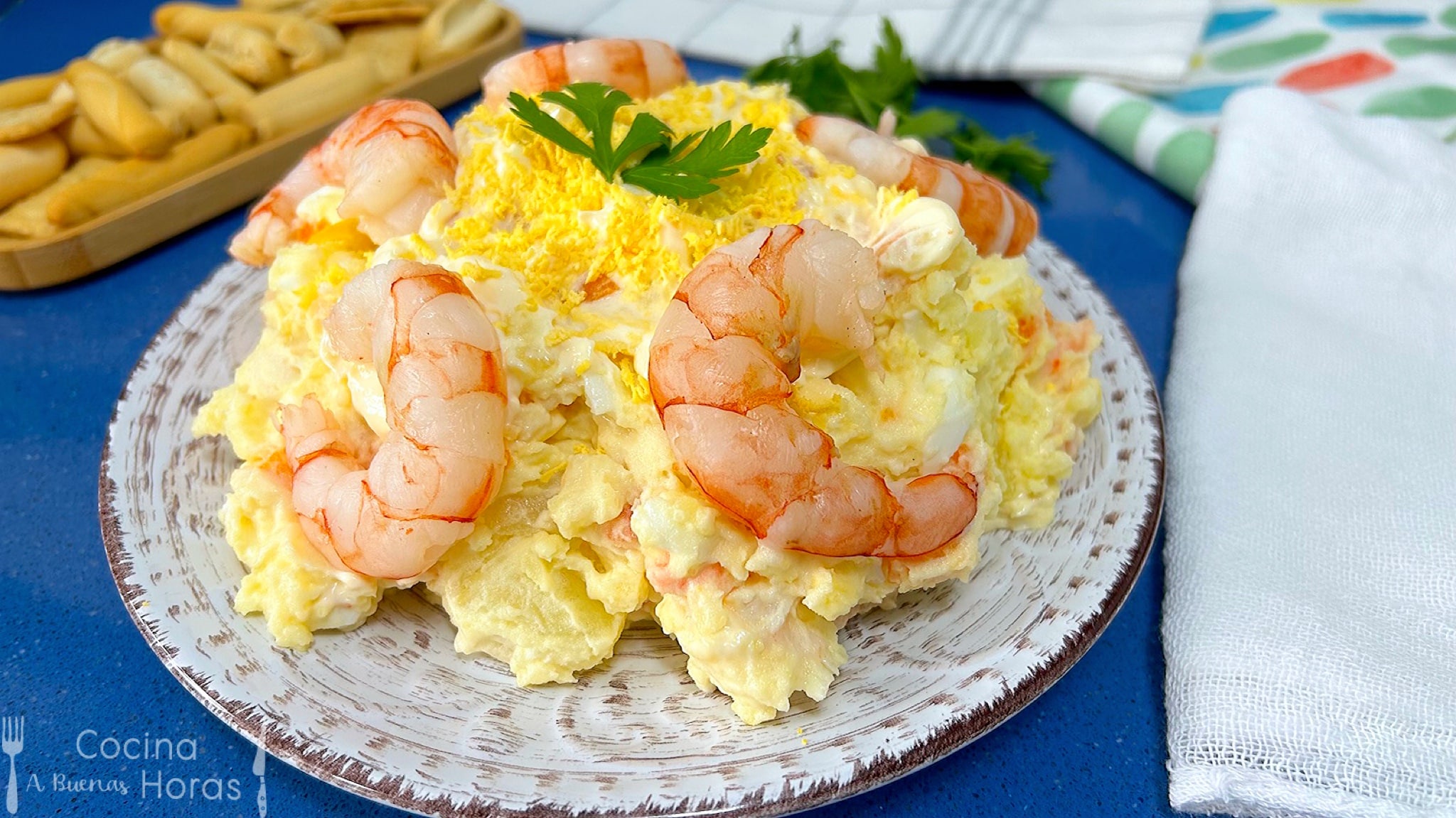 como hacer ensaladilla de gambas