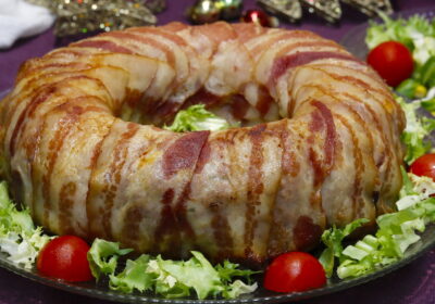 Rosca de Carne o Corona de Carne Rellena