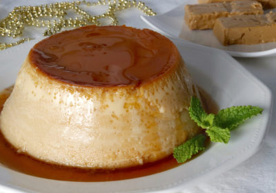 Flan de Turrón