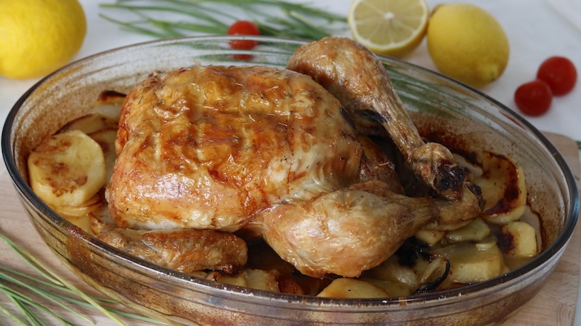 Pollo al Horno con Patatas - Cocina a Buenas Horas