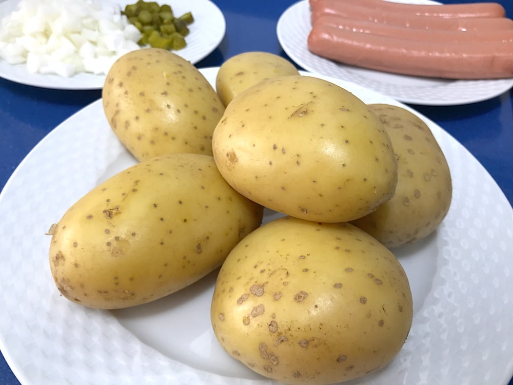 ingredientes necesarios para la ensalada alemana de patatas